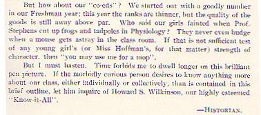 1898 Microcosm Comments on Co-Eds