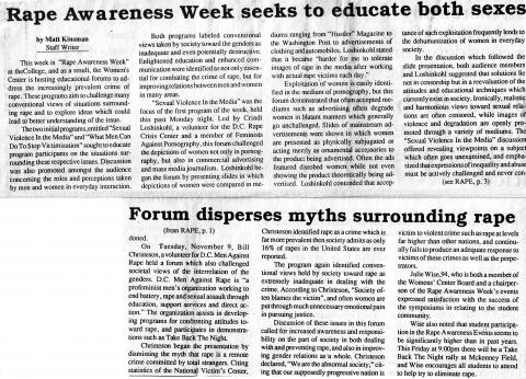 1993 Rape Awareness Week