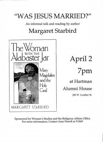 Talk and Reading by Margaret Starbird
