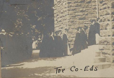 "The Co-Eds" at the 1910 Graduation