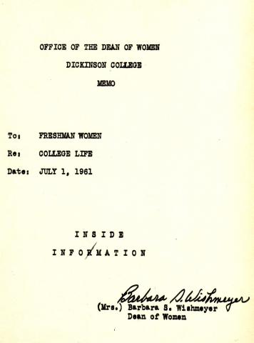 Inside Information, 1961