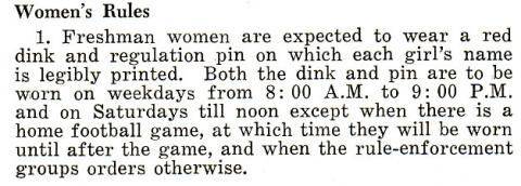 Women's Rules 1956-57