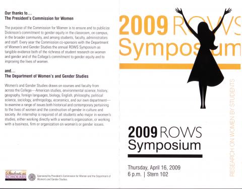 Research on Women by Students (ROWS) Symposium