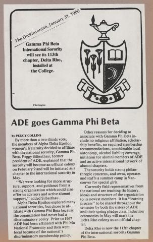 "ADE goes Gamma Phi Beta"
