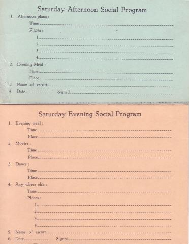 Saturday Social Programs