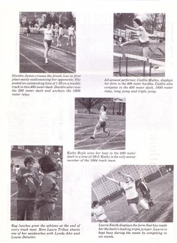 Highlights from the 1984 Women's Track and Field Team