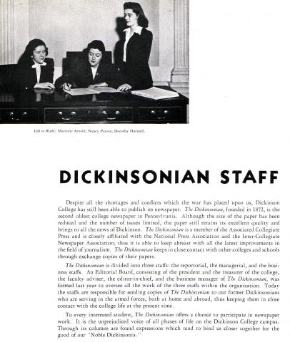 1945 Staff of the Dickinsonian