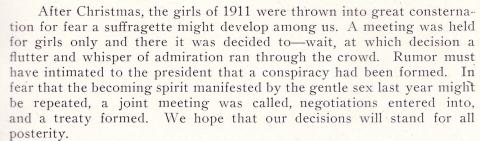 "A Fear That Suffragettes Might Develop Amongst Us"