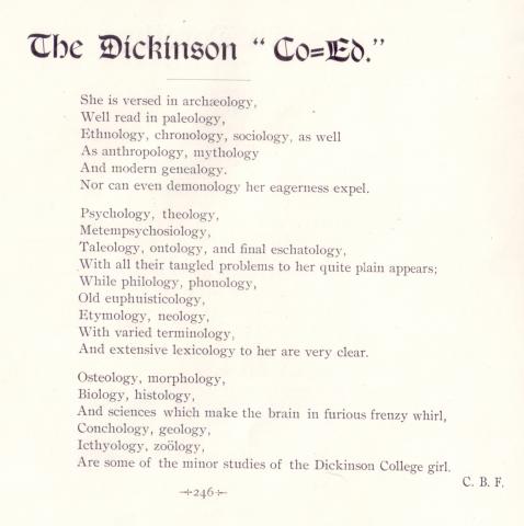The Dickinson "Co-Ed"