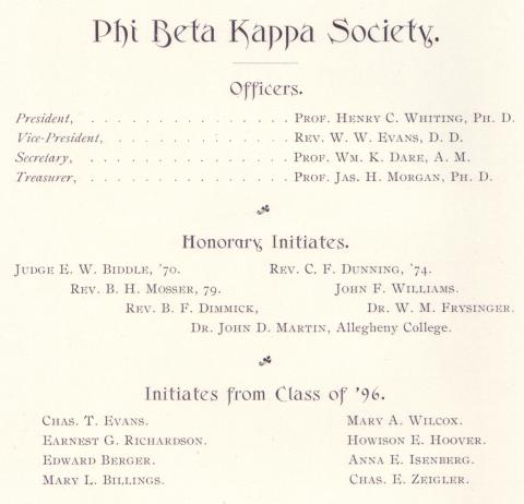 More Women Admitted into Phi Beta Kappa Society