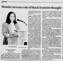 Hamlet stresses role of black feminist thought