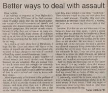 Response to Dean Bylander's Article on Sexual Assault