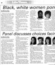 Two Articles in Sentinel on Women's  Symposium