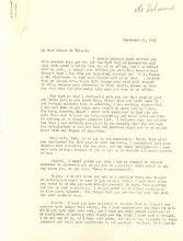 President Morgan Writes to S. Louise de Vilaine Regarding her Salary and Rank