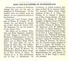 Daughters of Dickinsonians