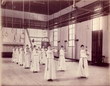 A Series of Early Women's Physical Education Photographs, circa 1888