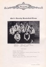 Girl's Varsity Basketball Team of 1924