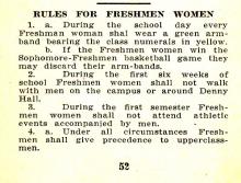 Rules for Freshmen Women