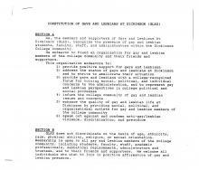 Constitution of Gays and Lesbians at Dickinson (GLAD)