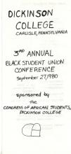3rd Annual Black Student Union Conference Held At Dickinson