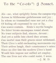 A Sonnet to the "Co-eds"