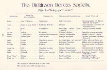 "The Dickinson Dorcas Society" is a Satire on Female Students 