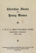 Christian Ideals for Young Women: Y.W.C.A. Bible Reading Guide